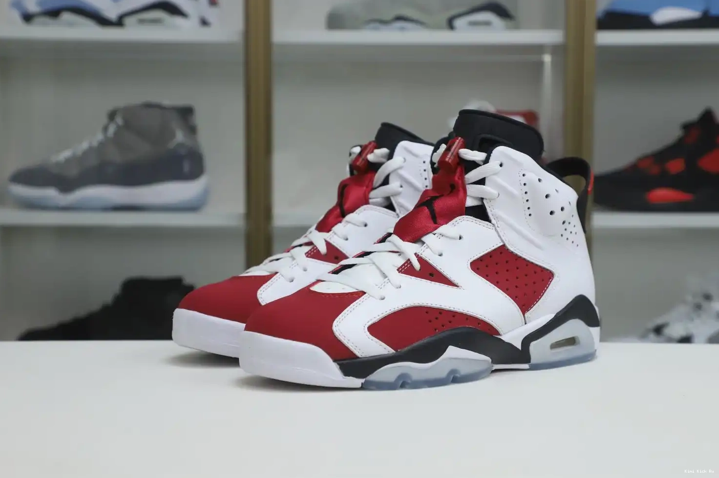 JORDAN 2021 Kimikick AIR 'CARMINE' RETRO OG 6 0725